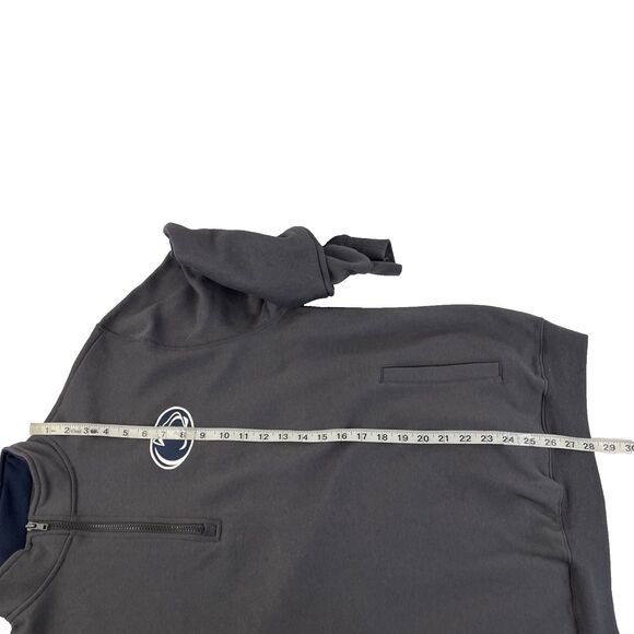 New Mens Colosseum Penn State 1/4 Zip Pullover Sweatshirt Sz L NWT Gray - Picture 8 of 9